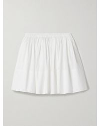 Suzie Kondi - Foosta Cotton-Poplin Mini Skirt - Lyst