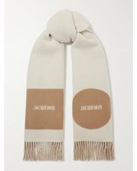 Jacquemus - Écharpe En Laine Jacquard À Franges - Lyst