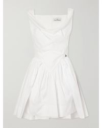 Vivienne Westwood - Sunday Pleated Cotton-Poplin Mini Dress - Lyst