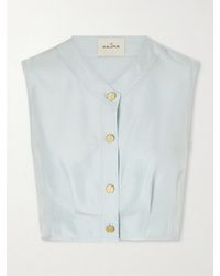 LeKasha - Haima V Neck Silk Top - Lyst