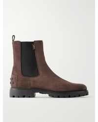 Tod's - Gomma Suede Ankle Boots - Lyst