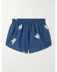 Alix Of Bohemia - Lucy Pacific Floral-Print Silk Shorts - Lyst