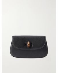 Gucci - Bamboo 1947 Textured-Leather Clutch - Lyst