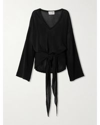 The Attico - Robe De Plage En Mailles Pointelle À Liens - Lyst