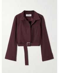 Loewe - Jacke Aus Shell Aus Einer Baumwollmischung Mit Gürtel - Lyst