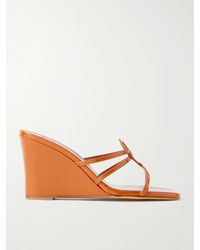 Maryam Nassir Zadeh - 70 Opera Leather Wedge Sandals - Lyst