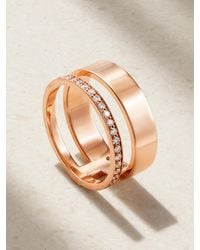 Repossi - Berbère Module 18-karat Rose Gold Diamond Ring - Lyst
