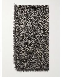 Isabel Marant - Alecia Zebra-Print Cashmere And Wool-Blend Scarf - Lyst