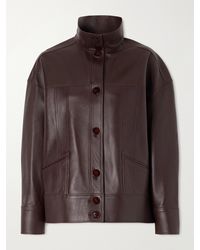 Galvan London - Paneled Leather Jacket - Lyst