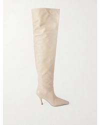 AMINA MUADDI - Jamie Leather Over-The-Knee Boots - Lyst