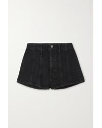 Reformation + Net Sustain Eva Organic Denim Shorts - Grey