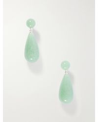 LIE STUDIO - The Lola Sterling Aventurine Earrings - Lyst