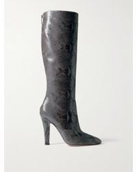 Paris Texas - Elsa Snake-Effect Leather Knee Boots - Lyst