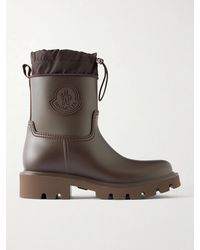 Moncler - Kickstream Shell-Trimmed Rubber Boots - Lyst