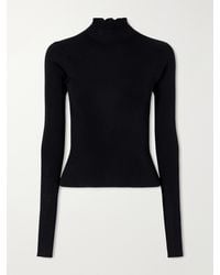 Rier - Ribbed Silk Turtleneck Sweater - Lyst