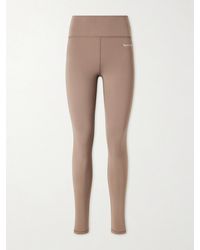 Sporty & Rich - Logo-Print Stretch-Jersey High-Rise Leggings - Lyst