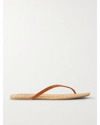 STAUD - Freja Suede Flip Flops - Lyst