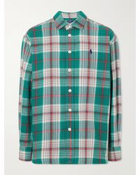 Polo Ralph Lauren - Logo-Embroidered Checked Cotton-Twill Shirt - Lyst