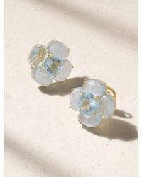 Irene Neuwirth - Classic 18-Karat Aquamarine Earrings - Lyst