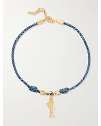 Joolz by Martha Calvo - Largo-Plated And Cord Necklace - Lyst