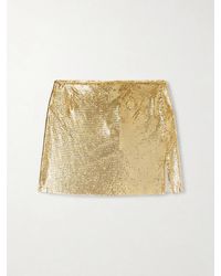 Rabanne - Chainmail-Tone Mini Skirt - Lyst