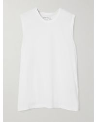 Another Tomorrow - Tanktop Aus Biobaumwoll-Jersey - Lyst