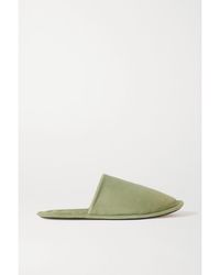 Loewe - Suede Slippers - Lyst