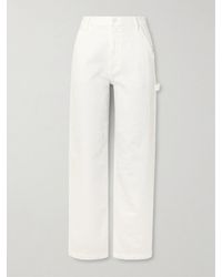Mother - The Stud Finder Sneak High-Rise Straight-Leg Jeans - Lyst