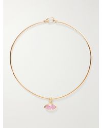 Joolz by Martha Calvo - Protection Sapphire-Toned Necklace - Lyst