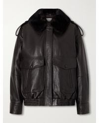 Loulou de Saison - Russo Shearling-Trimmed Leather Jacket - Lyst