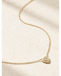 STONE AND STRAND - Tie The Knot Kette Aus 10 Karat Mit Diamant - Lyst
