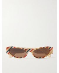 Loewe - Paula's Ibiza D-Frame Striped Acetate Sunglasses - Lyst