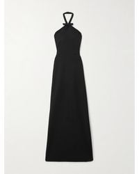 BERNADETTE - Jolene Halterneck Crepe Maxi Dress - Lyst