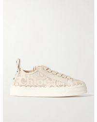 Chloé - Schnürsenkel Zarte Spitzen Sneakers - Lyst