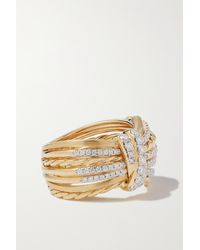 David Yurman Angelika Ring Aus 18 Karat Gold Mit Diamanten - Mettallic