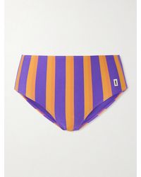 Saint Laurent - Striped Bikini Briefs - Lyst