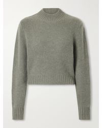 LeKasha - Chiba Ribbed Cropped Cashmere Turtleneck Sweater - Lyst