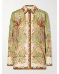 Zimmermann - Indra Floral-Print Relaxed Shirt - Lyst