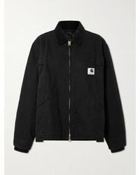 Sacai - Carhartt Wip Duck Oversized Corduroy-Trimmed Appliquéd Cotton-Canvas Jacket - Lyst