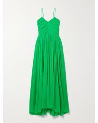 A.L.C. - Robe Midi En Mousseline De Soie Plissée À Fronces Rumi - Lyst