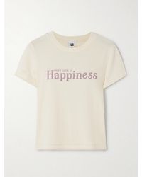 RE/DONE - T-Shirt En Jersey De Coton Biologique Imprimé X Pamela Anderson - Lyst