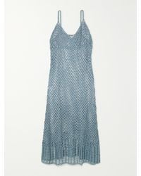 Cult Gaia - Silena Crochet-Knit Midi Dress - Lyst
