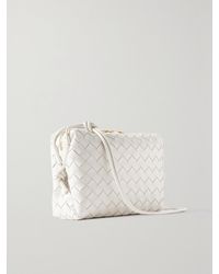 Bottega Veneta - Small Drop Loop Intrecciato Leather Shoulder Bag - Lyst