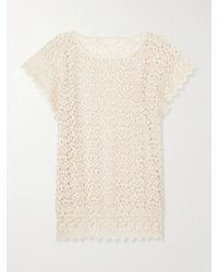 Suzie Kondi - Kristina Crocheted Cotton Mini Dress - Lyst