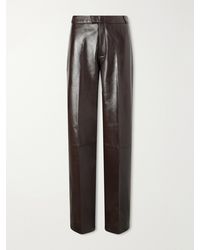Arma - Palermo Leather Straight-Leg Pants - Lyst