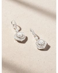 David Morris - Frozen Kiss Drop 18-Karat Diamond Earrings - Lyst