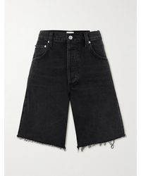 Citizens of Humanity - Ayla Frayed Denim Shorts - Lyst