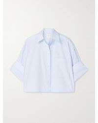 Twp - Next Ex Cropped Cotton-Poplin Shirt - Lyst