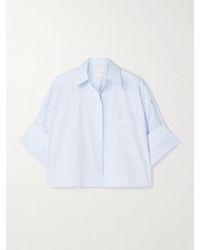 Twp - Next Ex Cropped Cotton-Poplin Shirt - Lyst