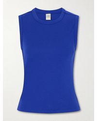Flore Flore - Esmé Ribbed Organic Cotton-Jersey Tank - Lyst